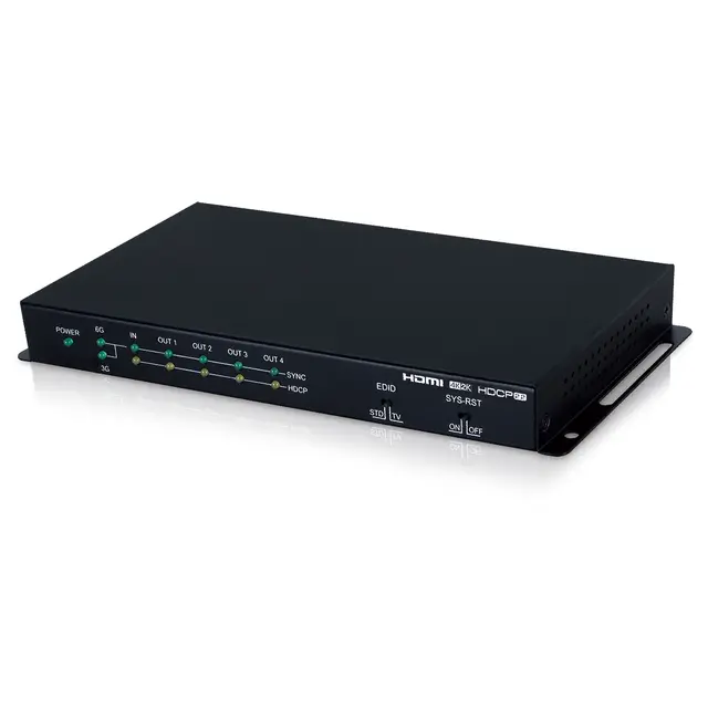 Cypress HDMI Splitter 4Port 4K60 4:4:4 18 Gbps, HDCP 2,2 
