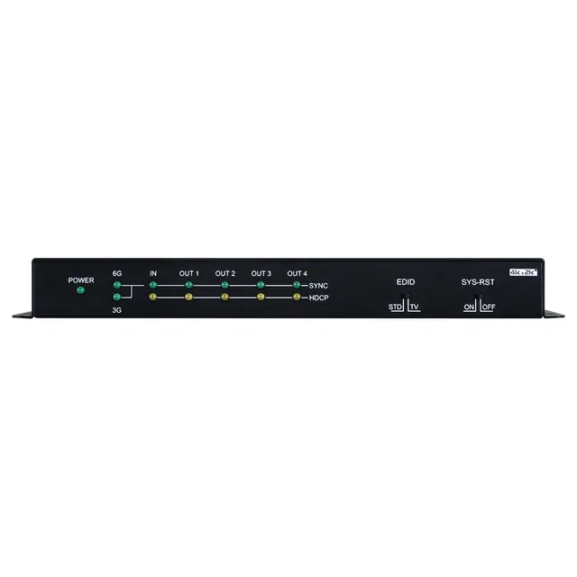 Cypress HDMI Splitter 4Port 4K60 4:4:4 18 Gbps, HDCP 2,2 