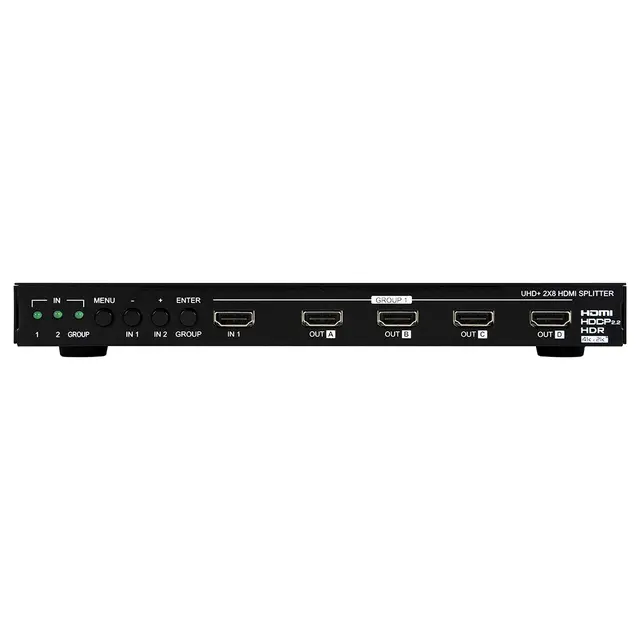 Cypress HDMI Splitter 8Port 4K60 4:4:4 18 Gbps, HDCP 2,2 
