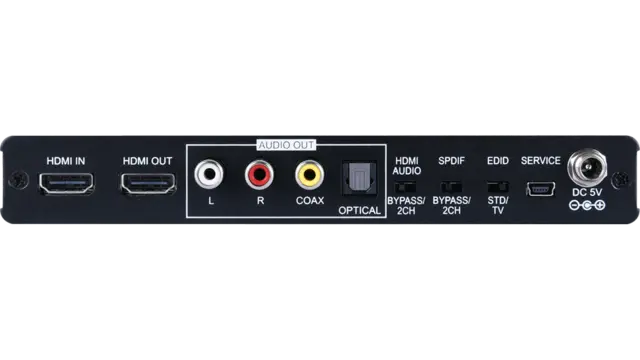 Cypress De-Embedder HDMI 4K 3D 2.0 HDMI til HDMI Analog 2.0 RS-232 EDID 