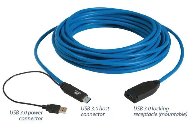 Icron USB3 Kabel A-A - 15 m Aktiv skjøt USB3 Extender Aktiv skj. kabel SP3001-15 