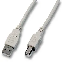 EFB USB2 Kabel A-B -  1.8 m, Grå