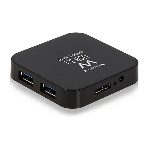 Ewent HUB 4-port USB3 Power Med strømforsyning 