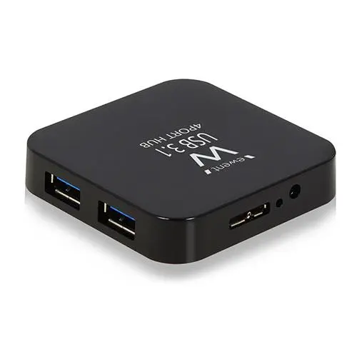 Ewent HUB 4-port USB3 Power Med strømforsyning 