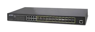 Planet Switch 24-p Gigabit 24xSFP 8xTP Layer2+ VLAN QoS IGMP