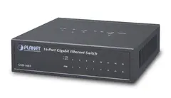 Planet Switch 16-p Gigabit Desktop Metall