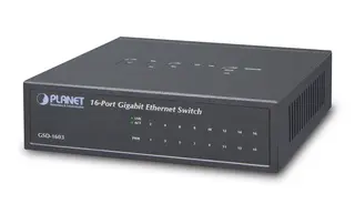 Planet Switch 16-p Gigabit Desktop Metall