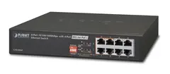 Planet Switch  8-p Gigabit 4xPoE Desktop B60W Vifteløs
