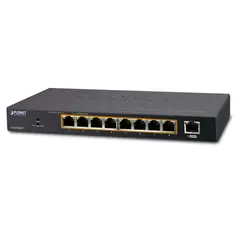 Planet Switch  9-p Gigabit 8xPoE Desktop B120W - Vifteløs