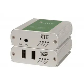 Icron Extender USB2 Lx/Rx 2-port Metall 1xTP Max 100 m Ranger 2312 Power LEX/REX