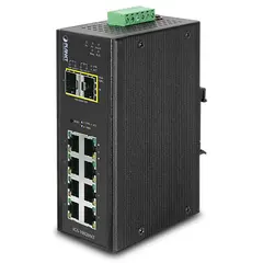Planet Switch  8-p Gigabit 2xSFP Layer2/3 Industri IP30 DIN