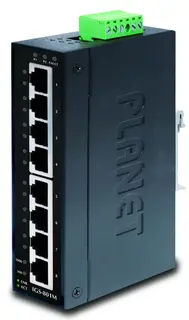 Planet Switch  8-p Gigabit Layer2 Industri IP30 DIN RPS