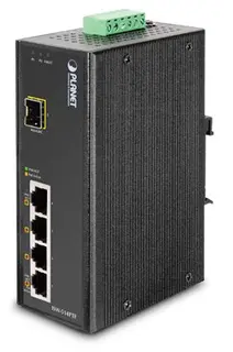 Planet Switch  4-p 10/100TX 1xSFP 4xPoE Layer2 Industri IP30 DIN B60W