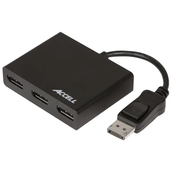 Accell Splitter  1:3 DP til 3xDP Multi-Display MST Hub 