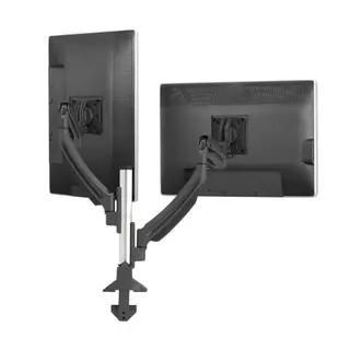 Chief Kontour K1 Bord 2xSkjerm Søyle VESA Max 2x9 Kg Klemme/Bolt Sort