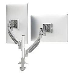 Chief Kontour K1 Bord 2xSkjerm VESA Max 2x9 Kg Klemme/Bolt Sølv