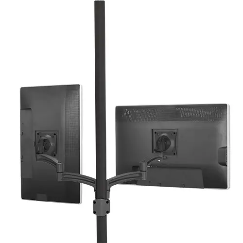 Chief Kontour K2 Søyle 2xSkjerm 422mm VESA Max 2x11 Kg Sort 