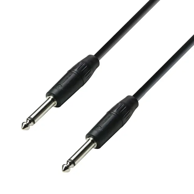 AH Høyttalerkabel 2x1,5mm² - 10 m Høyttalerkabel 6.3 mm Jack TRS 