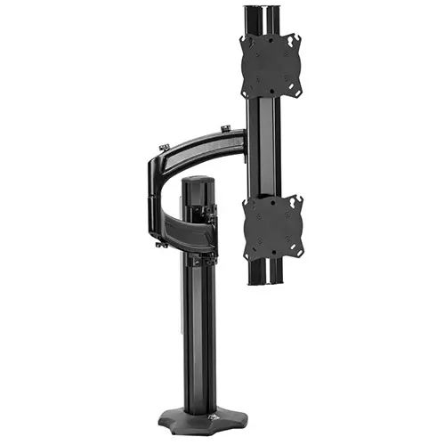 Chief Kontour K4 Bord 2xSkjermV Søyle VESA Max 2x6,8 Kg Bolt Sort 