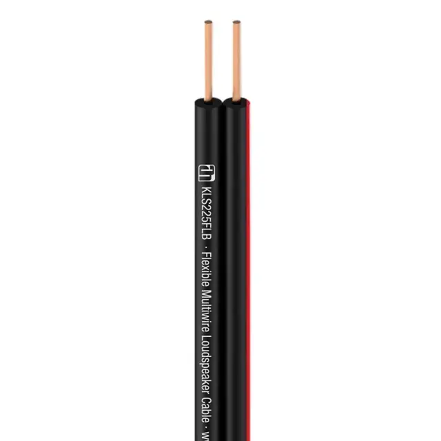 AH Speaker Cable 2C/2.5mm - 100 m Sort Trommel100m 2x2,5 mm² Høyttalerkabel 