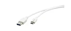 Kramer USB-C 3.1 Kabel C-A - 1 m C(M) - A(M) USB Kabel Hvit