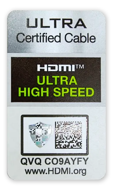 HDMI 8K ULTRA High-Speed - 2.7m eARC Sertifisert 4K@140Hz 8K@60Hz 