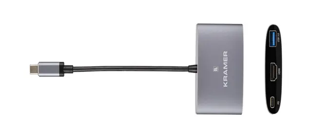 Kramer Adapter USB-C > USB/ HDMI USB-C > HDMI og USB3.0 PD 4K 