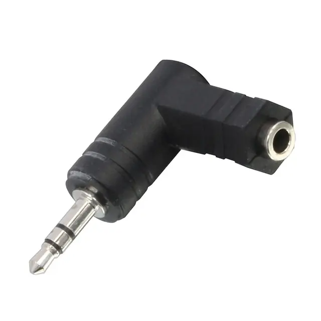 Lindy Adapter 3.5mm Han > 3.5 mm Hun 90° 3.5mm Stereo Skjøtestykke Vinklet 
