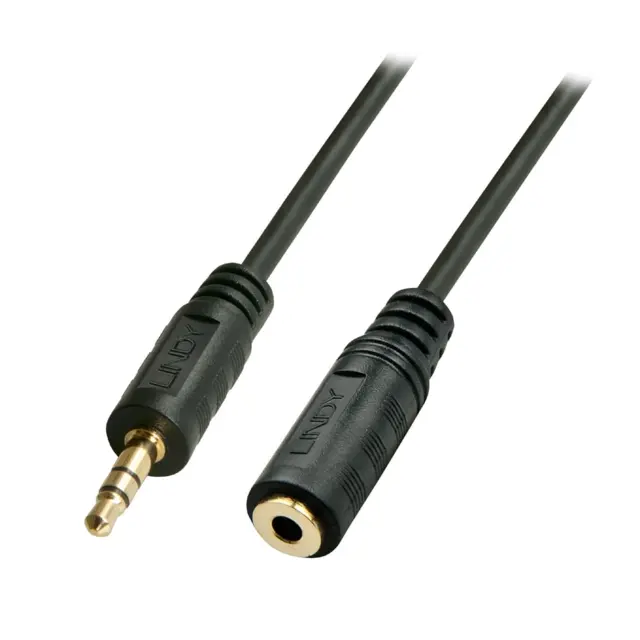Lindy Audiokabel 3,5mm -  2,0 m Skjøt 3,5mm - 3,5mm skjøtekabel 