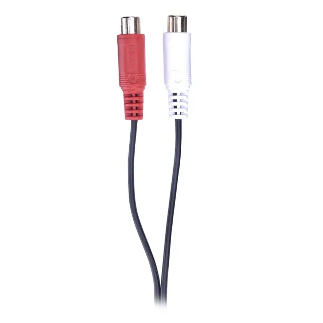 Lindy Audiokabel 2xRCA -  2,0 m Skjøt 2xRCA Skjøtekabel Han-Hun 
