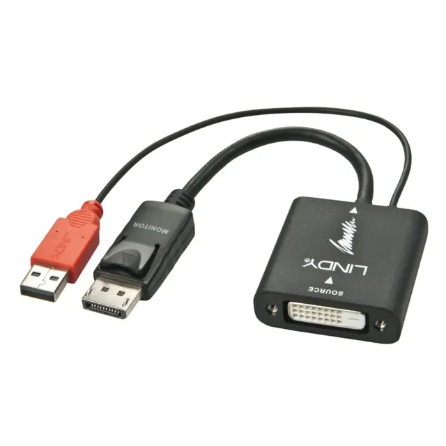 Lindy Adapter DVI-D > DisplayPort Videokilde: DVI-D 