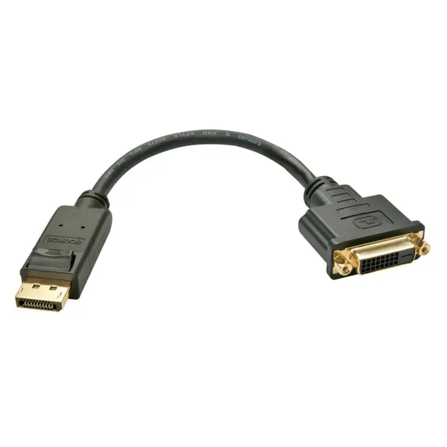Lindy Adapter DisplayPort > DVI-D DP Male til DVI-D Female DP1.2 DVI1.1 