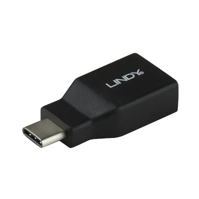 Lindy Premium USB 3.1 type C/A Type C Male > Type A Female, Sort 