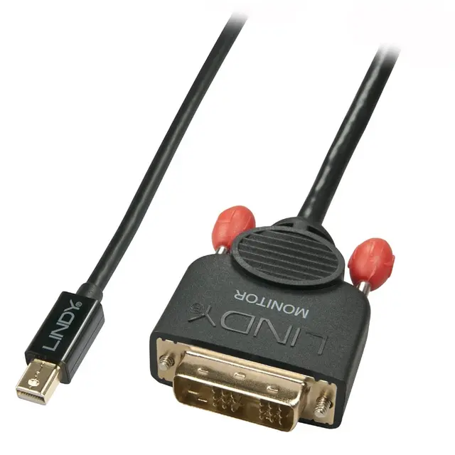 Lindy MiniDP - DVI Kabel - 0,5 m MiniDisplayPort til DVI 