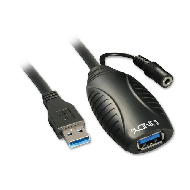 Lindy USB3 Kabel A-A - 10 m Aktiv skjøt USB3 Extender Aktiv skjøtekabel 