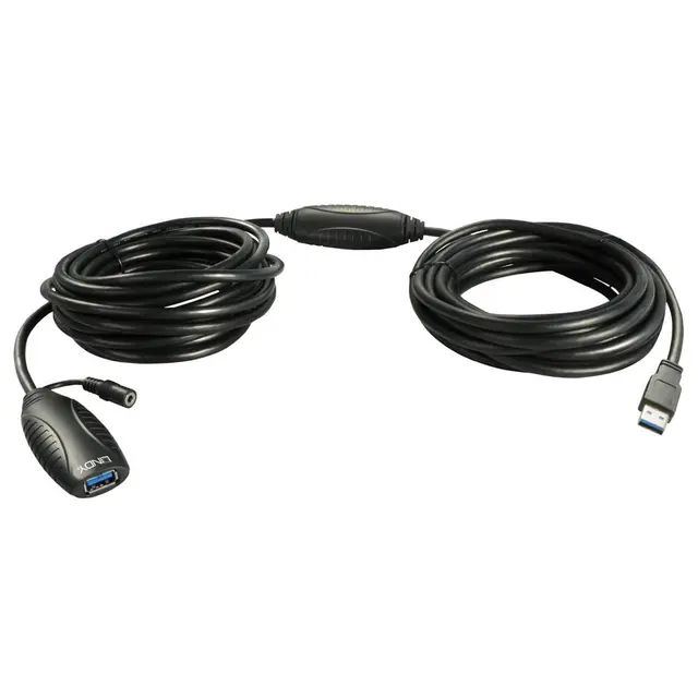 Lindy USB3 Kabel A-A - 10 m Aktiv skjøt USB3 Extender Aktiv skjøtekabel 