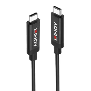 Lindy USB-C 3.1 Kabel C-C - 5m C(M) - C(M) USB Kabel 10Gbps Sort