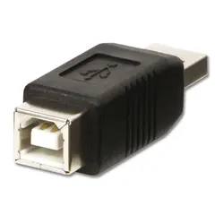 Lindy Adapter USB2 A Hann - B Hun USB Skjøtestykke