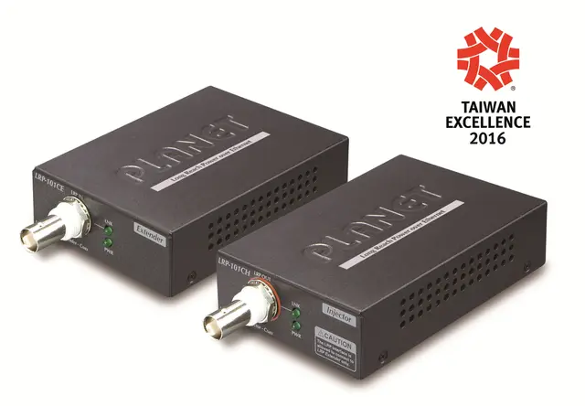 Planet PoE Extender Kit - Coax Tx/Rx 75Ohm Coax Max 1000m 