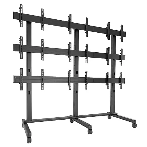 Chief Gulv Videovegg 3x3 Large Mobil Universal Sort Max 9x45 Kg 