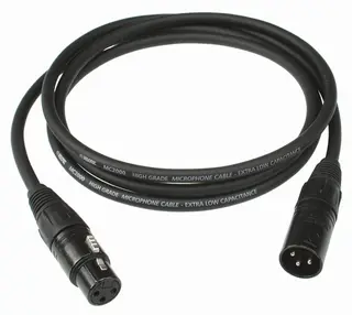 Klotz Mikrofonkabel XLR -  1,0 m XLR 3-pol Plugg - XLR 3-pol Kontakt