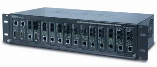 Planet Konverter Chassis 15-Slot Rack2.4U Redundand Power
