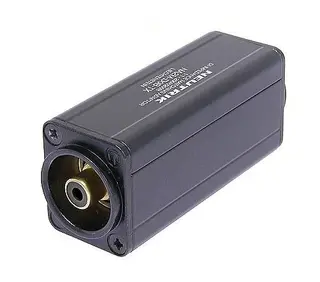 Neutrik Adapter RCA Hun - 3XLRM RCA Hun (sort) til XLR 3-pin HAN