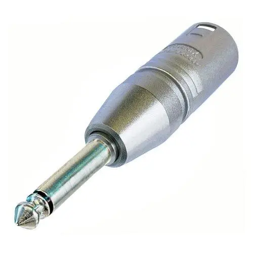 Neutrik Adapter XLRM- 1/4" Mono XLR -3-pol Han til 1/4" Mono Han 