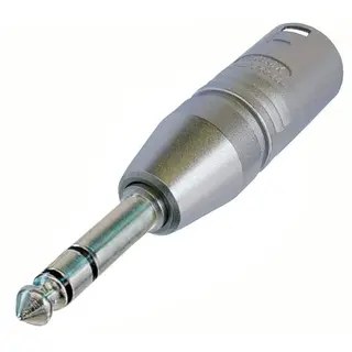 Neutrik Adapter XLR3M - 1/4" Stereo XLR 3-pol Han - 1/4" Han