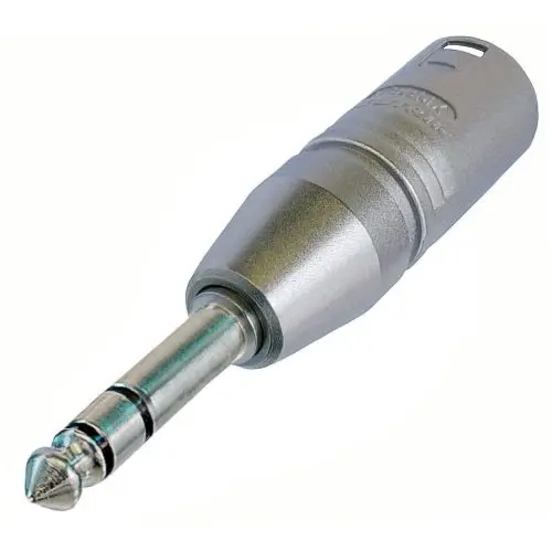 Neutrik Adapter XLR3M - 1/4" Stereo XLR 3-pol Han - 1/4" Han 