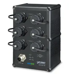 Planet Switch 6-p 10/100/1000T IP67 Layer2 + 3 Industri IP67 DIN IPv6