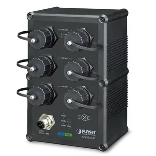 Planet Switch 6-p 10/100/1000T IP67 Layer2 + 3 Industri IP67 DIN IPv6