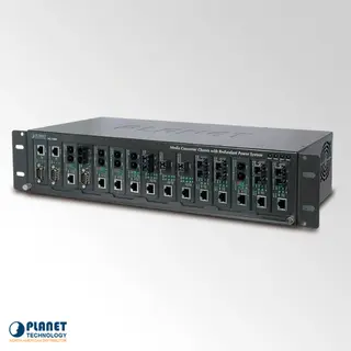 Planet Konverter Chassis 15-Slot Rack2.4U Redundant Power 48V