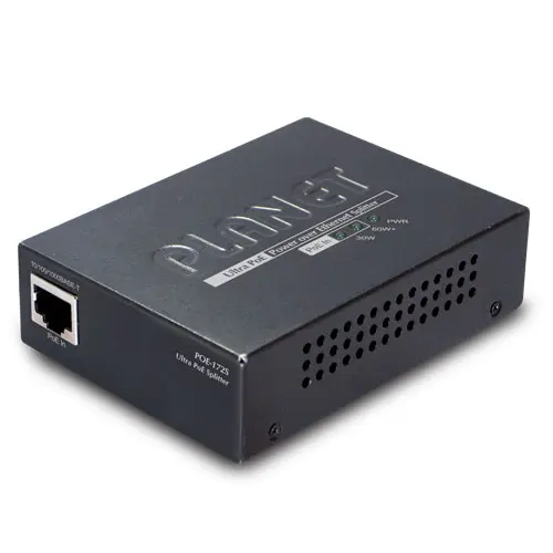Planet Ultra PoE-Splitter 12/19/24V DC IEEE 802.3bt Gigabit Ultra Power 